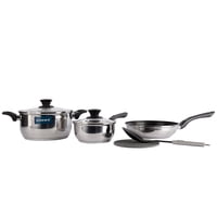 Bateria De Cocina Acero Inoxidable 7 Piezas Vitrex