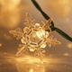 thumbnail image 3 of Luces Solares Navidad Cálidas 4m 20 Led Copos Nieve Esferas, 3 of 9