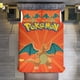 thumbnail image 1 of Pokmon Charizard 3 Piece Sets Reversible Microfiber Quilts with Shams Soft Lightweight Bedspread Coverlet Comforter, 1 of 3
