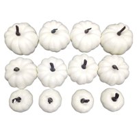 Magideal - 12 Piezas De Calabazas Falsas, Modelo De Calabazas De Espuma Falsas, Pequeños Accesorios Rústicos De Espuma Para Halloween, Adorno De Otoño De Acción