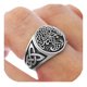 thumbnail image 1 of Anillo de Hombre Titanio Arbol Yggdrasil Moda 2022, 1 of 3