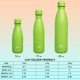 thumbnail image 4 of Botella de agua Konokyo 500 ml de acero inoxidable aislada, verde, 4 of 7