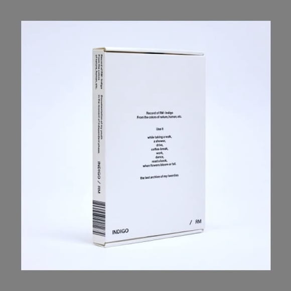 BTS RM Indigo 1er Álbum en Solitario Contenido+Libro+Postal+Fotocarta+Tarjeta de Tela+Foto Instantánea+Libro de Letras+Guía+Seguimiento (Edición Libro)