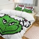 thumbnail image 2 of Merry Christmas Grinch 3 Pieces Duvet Cover Set Full Size Super Soft Fade Resistant Microfiber, 2 of 4