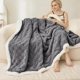 thumbnail image 2 of Manta polar Sherpa de Gracelife, 240 g/m², 200 x 230 cm, gris, 2 of 9