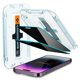 thumbnail image 1 of Protector de pantalla Spigen Glastr EZ FIT Privacy para iPhone 14 Pro Max, 1 of 8
