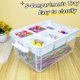 thumbnail image 2 of Caja de almacenamiento Creahaus 43 L de plástico transparente con bandeja, 2 of 7