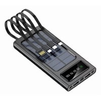 Genérico - Cargador Portátil Solar Doble Puerto Usb Pantalla Led Jhn