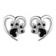thumbnail image 1 of Aros pendientes corazon circon de fantasia black, 1 of 3