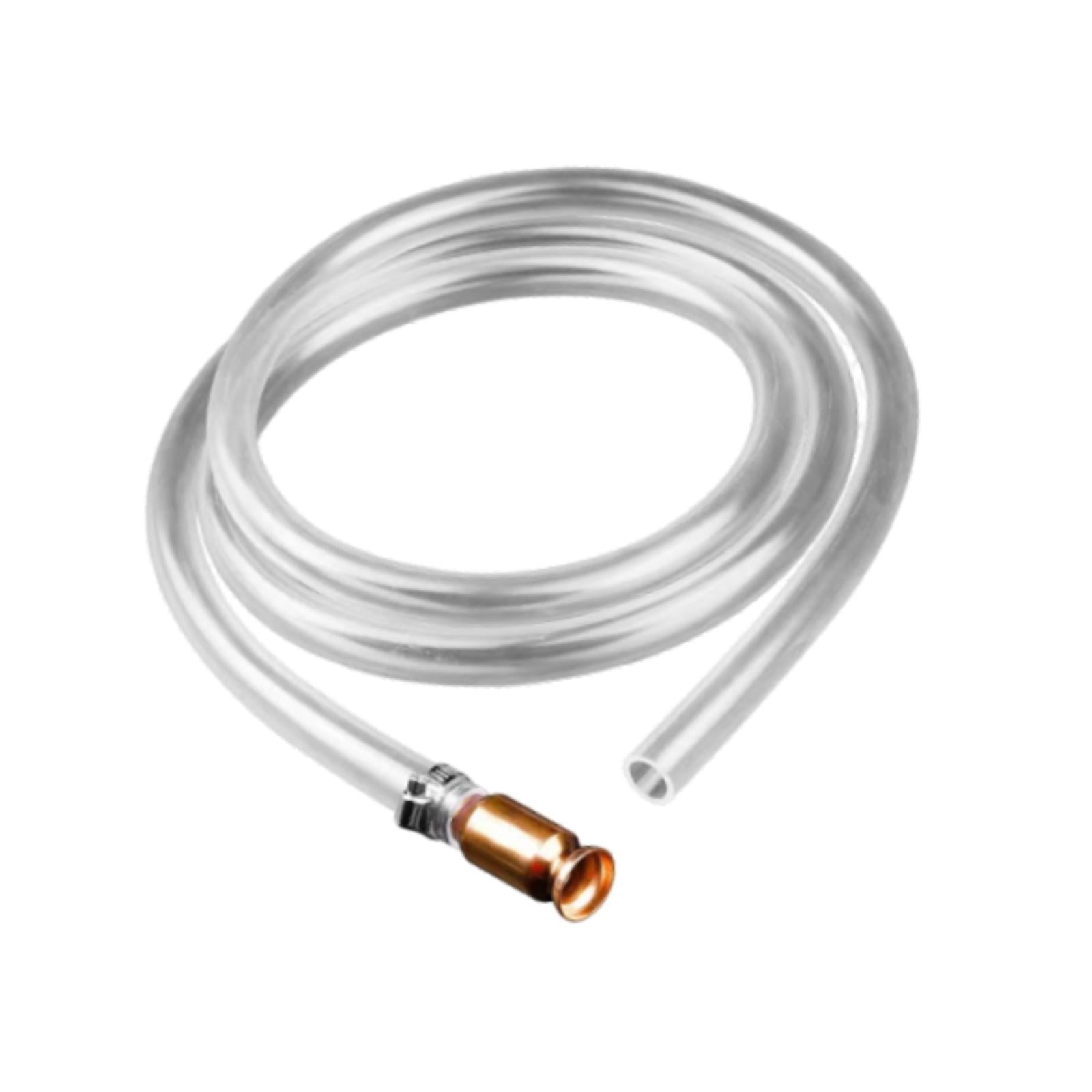 Ioensy - Manguera De Sifón De 1/2'' Con Válvula De Cobre, Autocebante, Para Combustibles, Gasolina Y Acuarios, 4 Metros