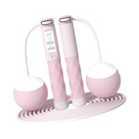 Magideal - Cuerda Para Saltar, Cuerda Para Saltar Digital, Cuerda Para Saltar, Longitud Ajustable, Cuerda Para Saltar Inalámbrica Con Contador, Para Gimnasio, Ho Rosa