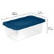 thumbnail image 2 of Caja de Almacenamiento Apilable Sterilite de 6 Cuartos (Paquete de 10) Transparente, 2 of 8