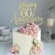 thumbnail image 1 of Decoraciones para tartas Sleyberoy Gold Glitter, feliz 60 aniversario, 1 of 8