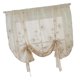 thumbnail image 5 of 46x63inch Flores Bordadas De La Cortina De La Cocina De La Gasa Atada Flores Transparentes (117x160cm), 5 of 5