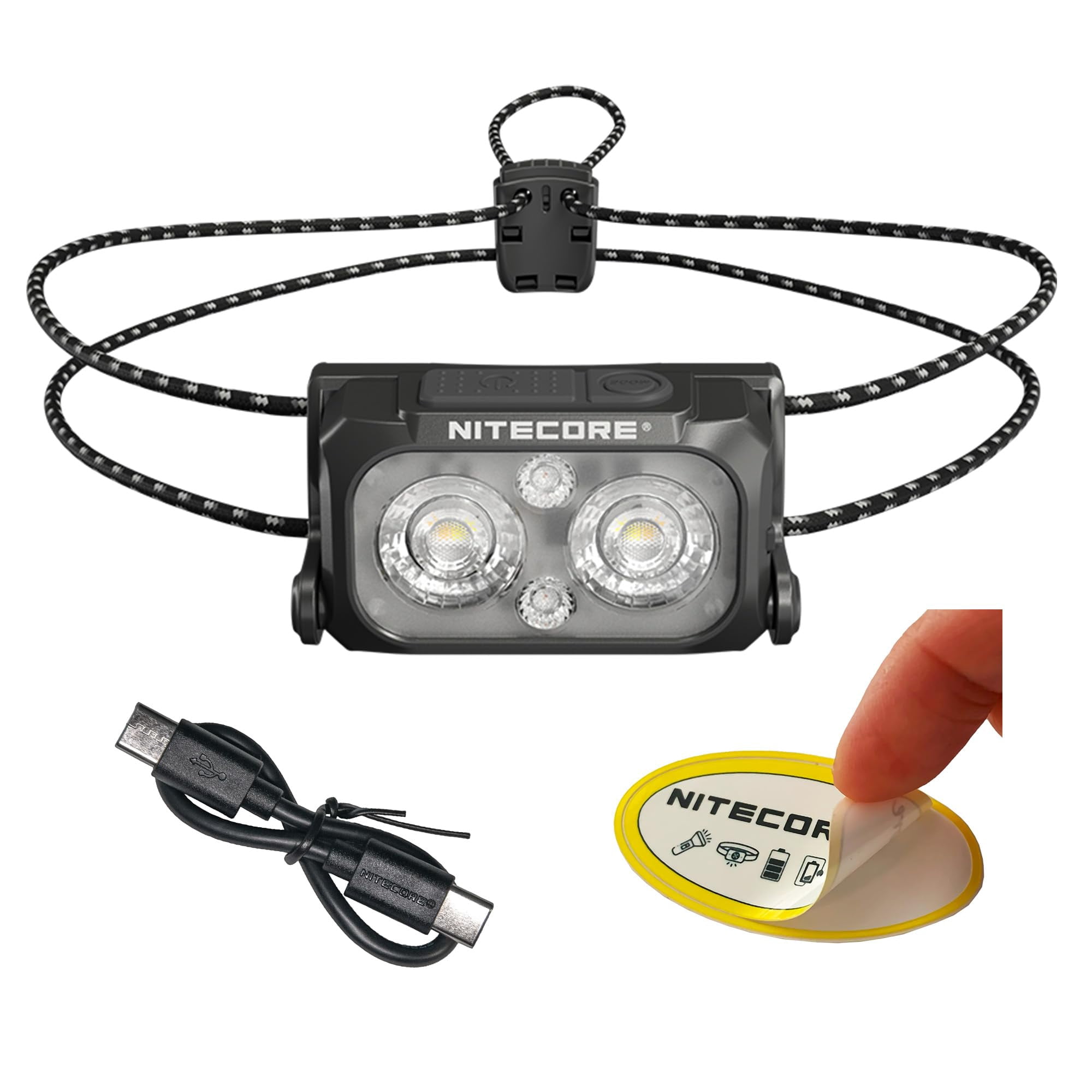 Linterna Frontal Recargable Nitecore Nu25 Mct Ul 400 Lúmenes Usb-c