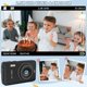thumbnail image 3 of Cámara de vídeo digital Awinto para niños con tarjeta SD MP3 de 32 GB, negra, 3 of 3