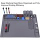thumbnail image 2 of Premium Heat Resistant 932°F Magnetic Soldering Mat, 17.3 x 11.8 in, 2 of 3