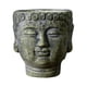 thumbnail image 2 of Maceta con cabeza de Buda, contenedor de plantas, bonsái, adorno creativo, decoración, florero, macetero para interior, escritorio, oficina y exterior Verde, 2 of 5