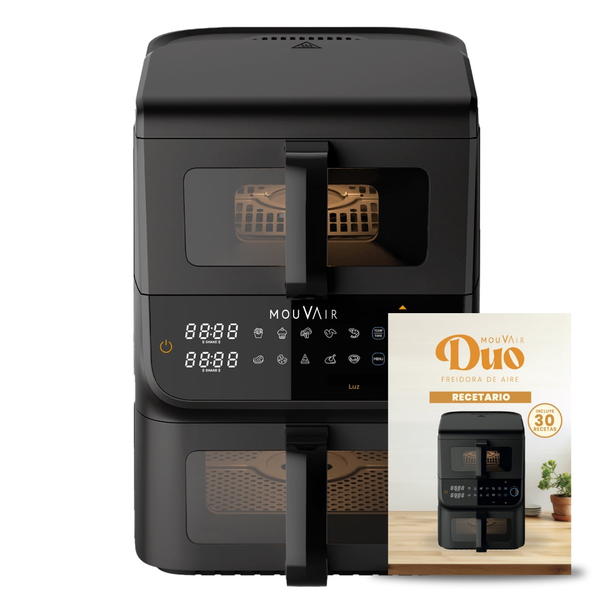 Freidora De Aire Mouvair Duo 10l Vertical Doble Cesta