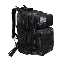 Genérico - Mochila Tactica Impermeable Multicam Black De 45 Litros