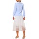 thumbnail image 3 of INSPIRE CHIC Blusa de Trabajo para Mujer de Manga Larga con Cuello Peter Pan XS Azul Claro, 3 of 6
