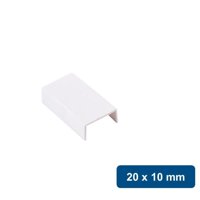 Globaltronics - Copla Para Canaleta Pvc 20X10Mm