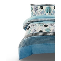 Kang Da - Cubrecama Con Chiporro Invierno 2 Plazas Celeste