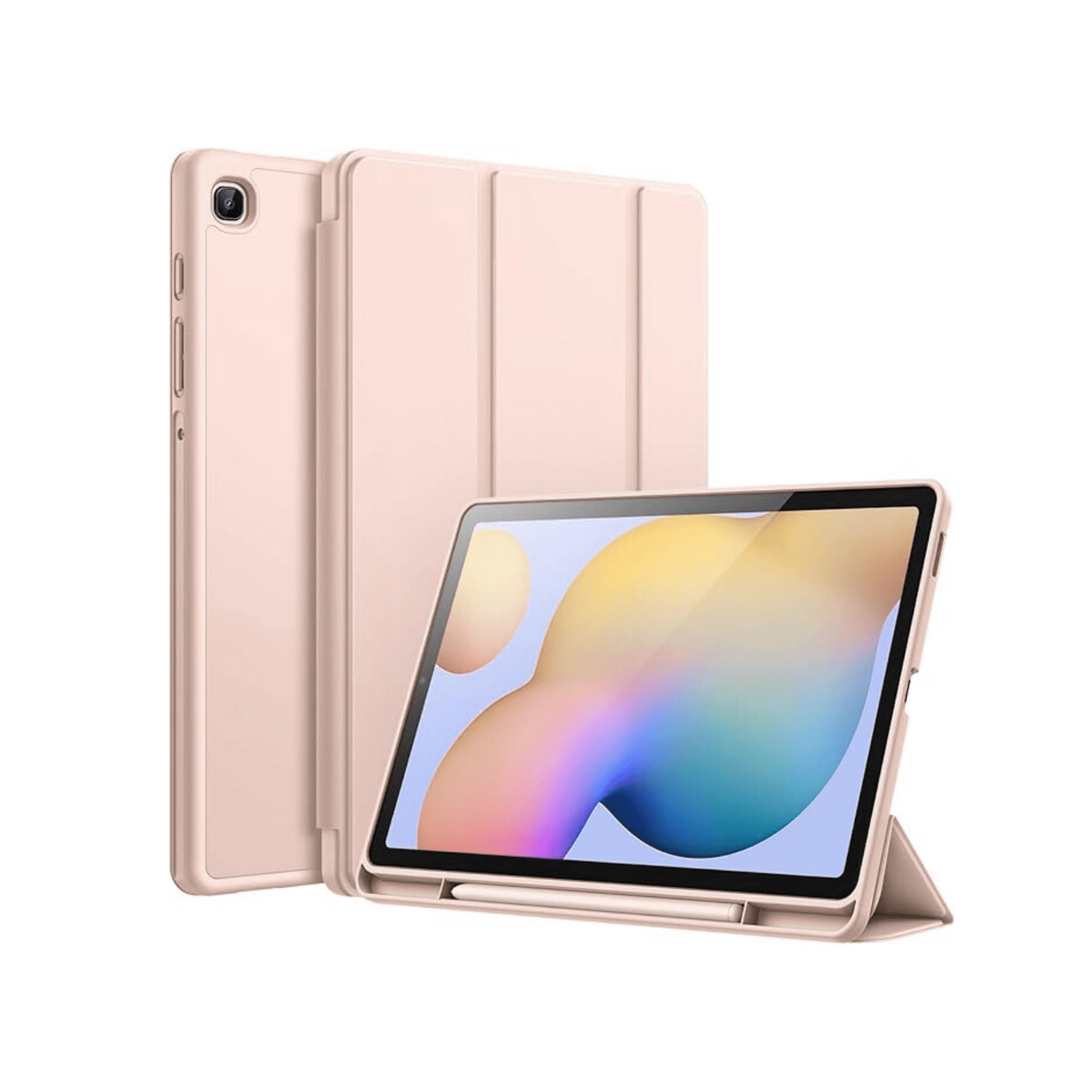 Genérico - Funda Smart Cover Para Tablet Samsung S6 Lite 10.4" - Rosa Palo