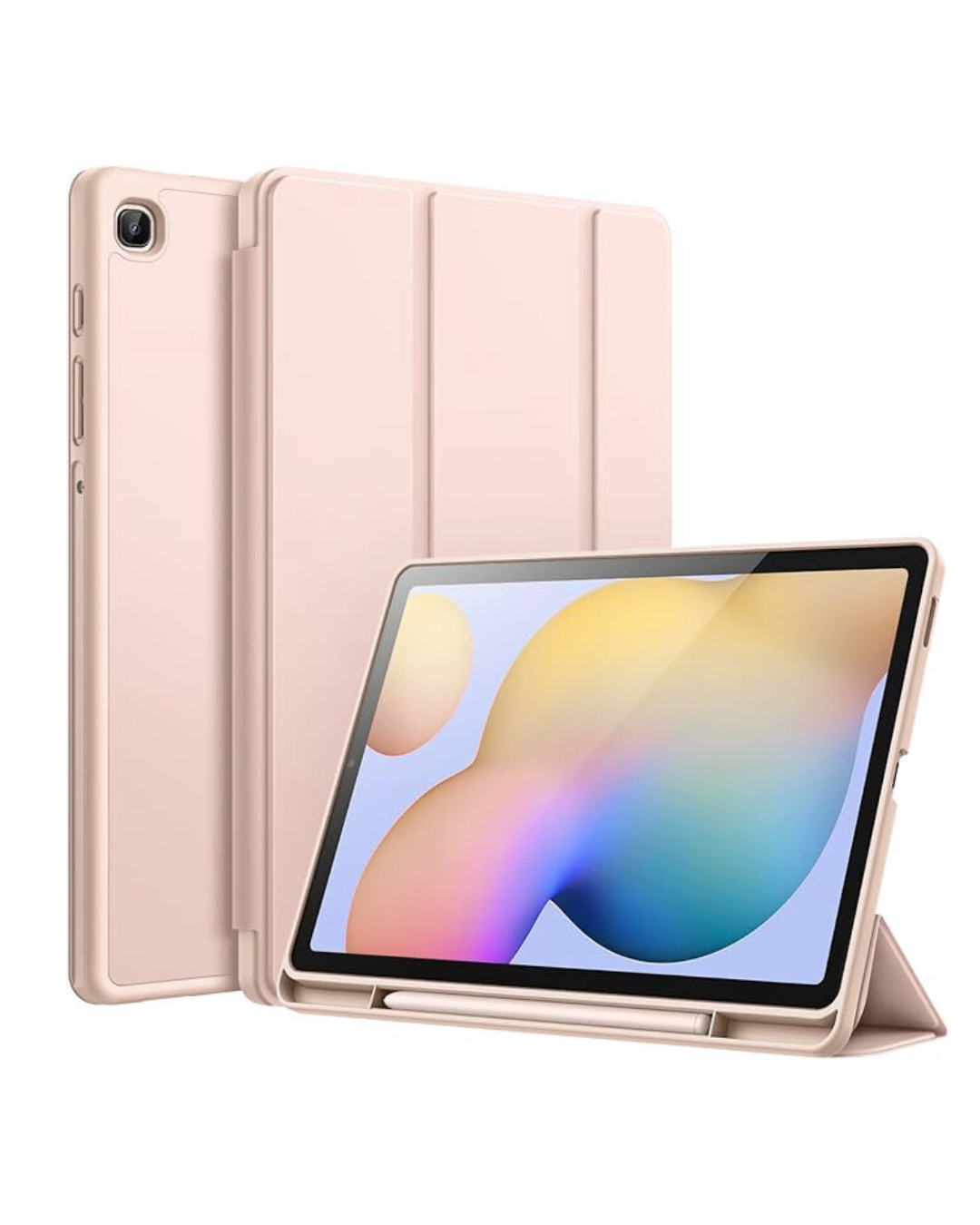 Genérico - Funda Smart Cover Para Tablet Samsung S6 Lite 10.4"" - Rosa Palo