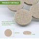 thumbnail image 3 of Protectores De Fieltro Para Muebles 48 Piezas Redondos Beige 2 5 Cm, 3 of 7