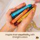 thumbnail image 5 of Crayons Honeysticks Jumbo, cera de abeja 100% pura, 8 colores brillantes, 5 of 7