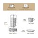thumbnail image 2 of Tazas de espresso MALACASA 70 ml juego de 4 gris mármol, 2 of 9