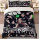 thumbnail image 1 of BM Promotional Poster Print Bedding Set | Includes 1 Duvet Cover and 2 Pillowcases Multi-Color Digital Print, 1 of 5