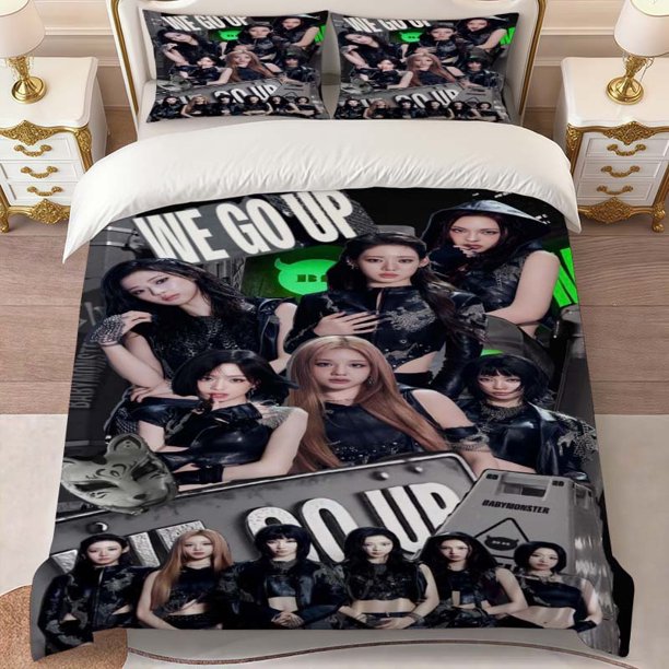 BM Promotional Poster Print Bedding Set | Includes 1 Duvet Cover and 2 Pillowcases Multi-Color Digital Print
