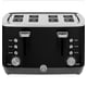thumbnail image 1 of Tostadora GE de 4 rebanadas, ranuras extra anchas, 7 opciones de color, 1500 W, negra, 1 of 8