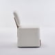 thumbnail image 3 of Linen Upholstered Armless Dining Chair with Casters,IVORY, 3 of 3