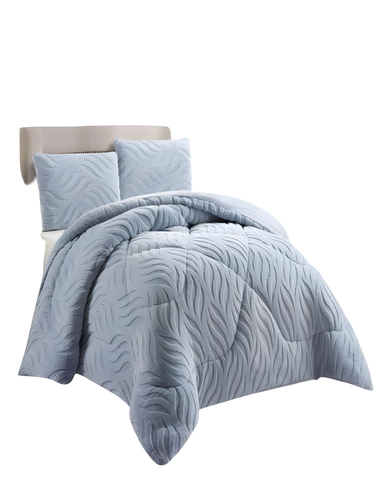 Genérico - Cobertor Texturizada De Invierno Diseño 02 King Celeste