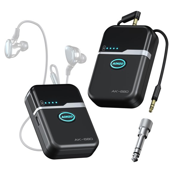 Auriculares Aokeo AK-680 Inalámbricos IEM 5.8G Ultra Baja Latencia