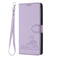 Funda Tipo Cartera Foxdock Para Samsung Galaxy A71 4G Con Soporte, Ranuras, Rfid, Diseño De Gato