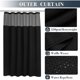 thumbnail image 2 of NY HOME Waffle Weave Shower Curtain with Snap-In Liner Set, 2 of 3