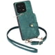 thumbnail image 2 of Funda Tipo Cartera con Correa Cruzada para Xaiomi 13 Protección Contra Golpes Verde, 2 of 6