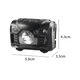 thumbnail image 3 of Linterna Para La Cabeza Con Sensor Inteligente Y Impermeable Blanco Negro, 3 of 3