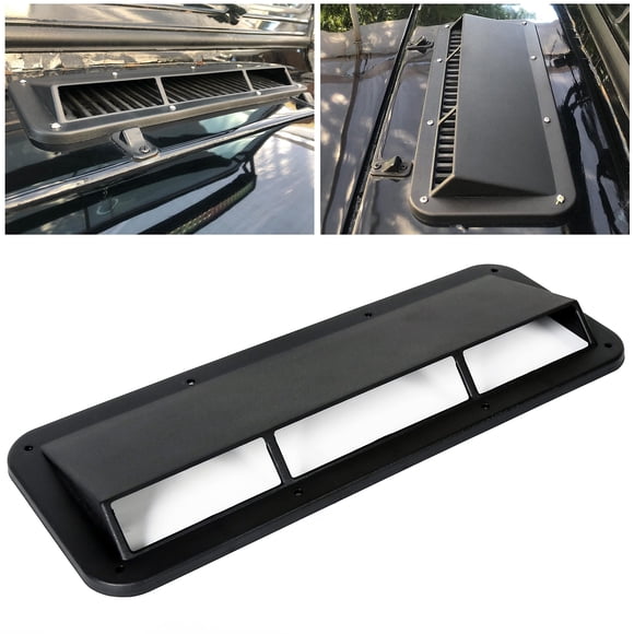 Deflector de Ventilación del Capó ECOTRIC para Jeep CJ/YJ 1978-1995 Negro