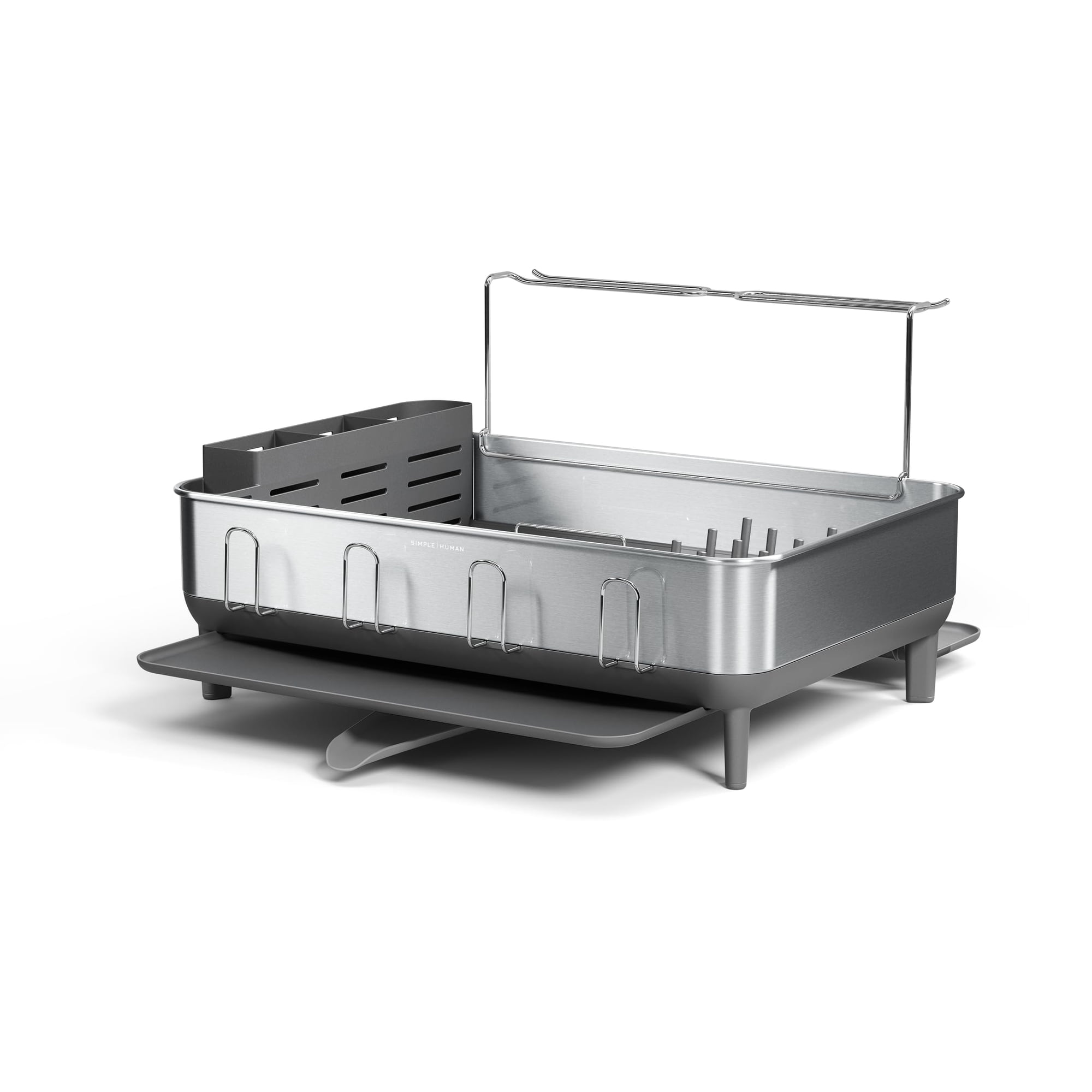 Escurridor De Platos Simplehuman De Gran Capacidad En Acero Inoxidable