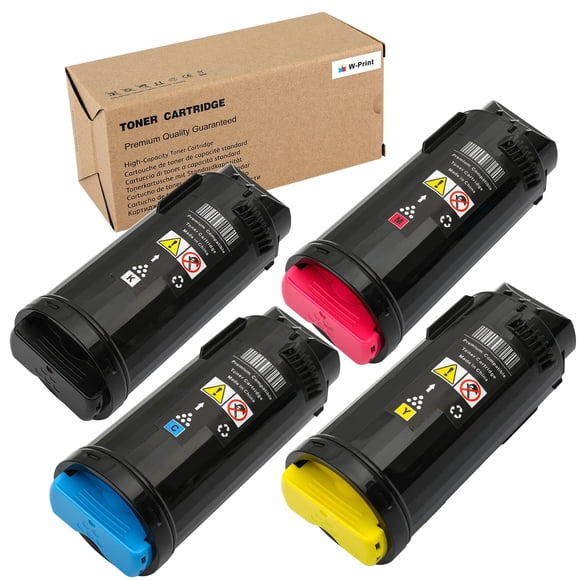Cartucho de tóner compatible W-Print para Xerox C500/C505 - Pack de 4 (Negro/Cian/Magenta/Amarillo)