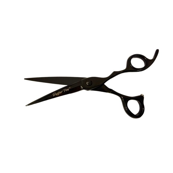 Tijera Profesional Peluquería Barber Pro 6,5 Filo Navaja Negro