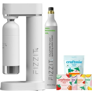 Máquina Para Hacer Agua Con Gas Fizz It Fizzit Con Cilindro De Co2 Y Botella De 1 Litro