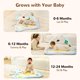thumbnail image 3 of Gimnasio de Juegos para Bebé Pamo Babe Tapete Plegable con 8 Juguetes Montessori, 3 of 6