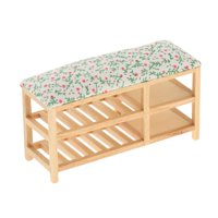 Magideal - Banco Zapatero Para Casa De Muñecas A Escala 1:12, Muebles De Juego De Simulación, Decoración De Accesorios Para Muñecas Para Entrada, Adornos Para El