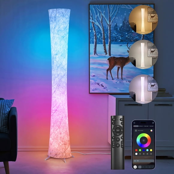 Lámpara de Piso WORLD WIN 155 cm LED RGB Inteligente con Sincronización Musical